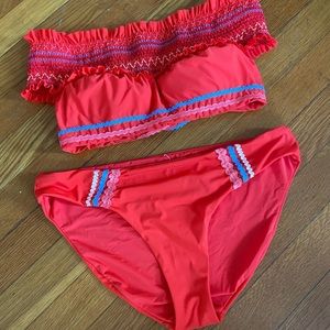 Anthropologie Off the Shoulder Bathing Suit S/M